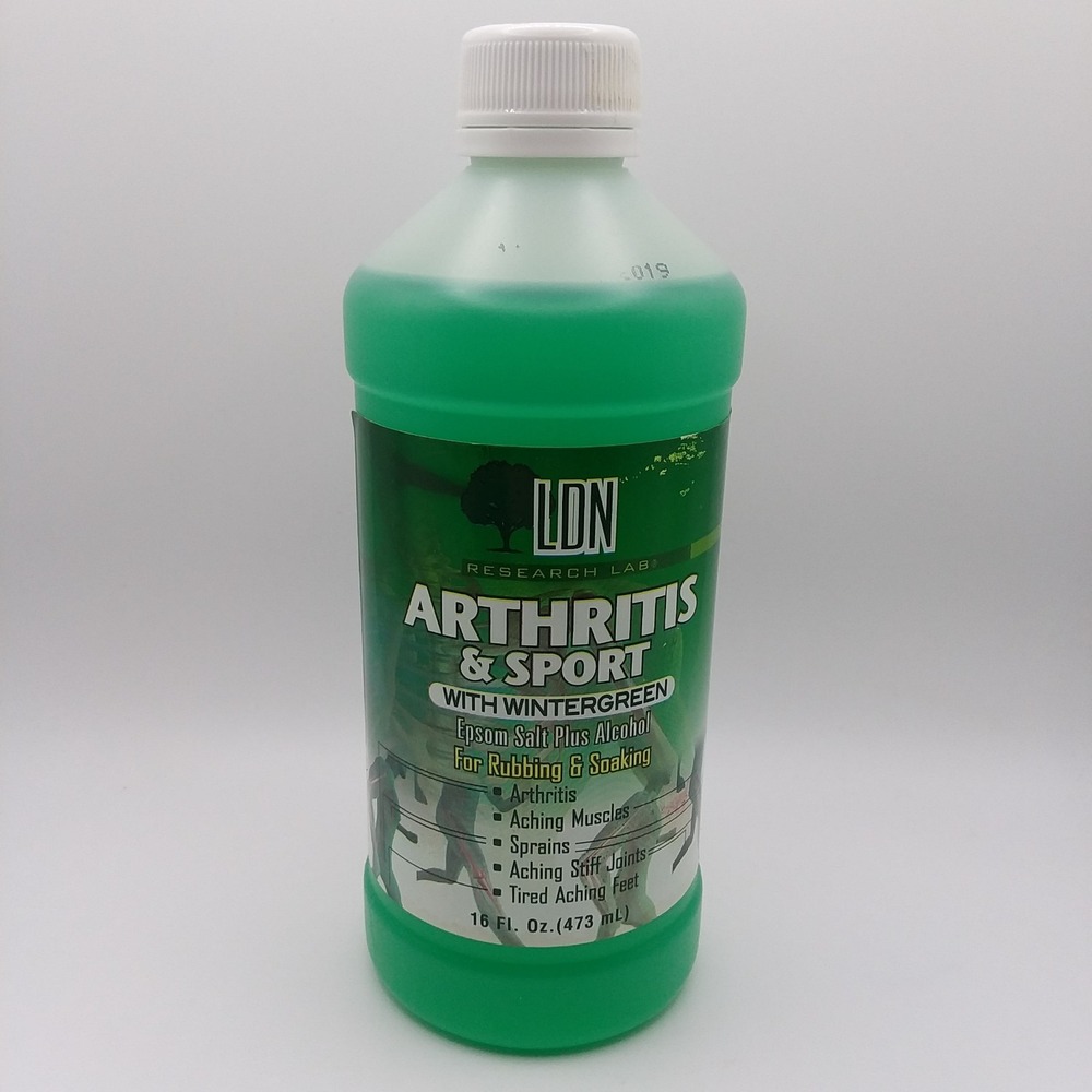 LDN Research 16 Oz  Arthritis & Sport w/Wintergreen Epsom Salt + Alcohol Sealed‎